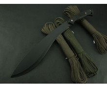 Honeycomb handle 116-2 black fixed blade knife no logo machete UDTEK10112